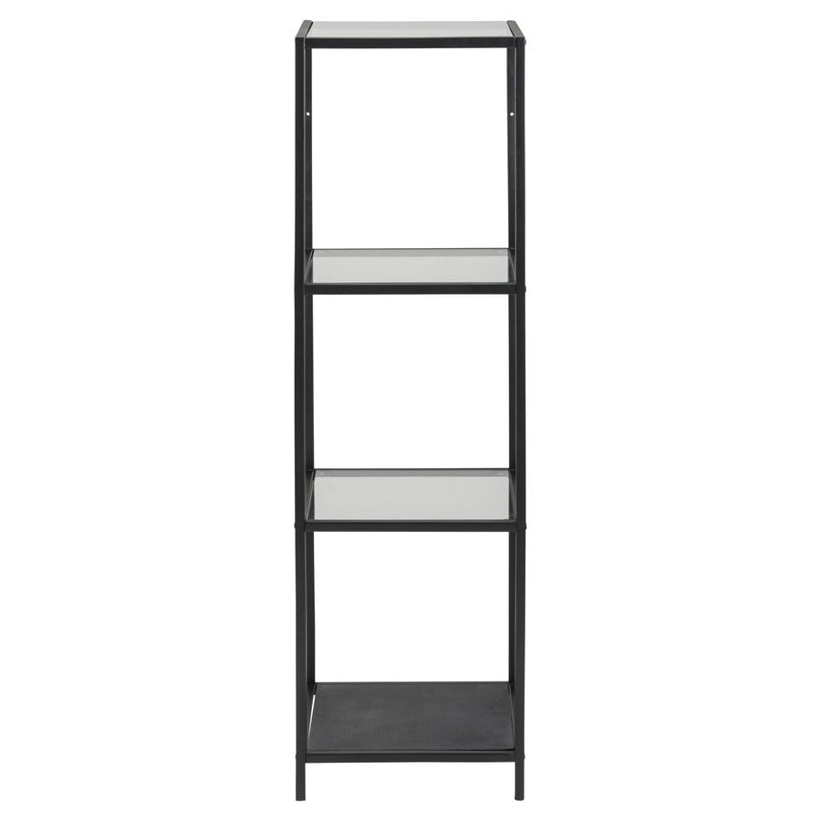 seaford-reol-i-sort-stl-hylder-i-klar-sort-glas-fra-actona-bdh-35x37x1-0000072125-3 Seaford Reol Sort Stål Hylder Klar
