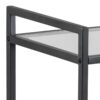 Seaford Rullebord Klar Sort Glas Bløde