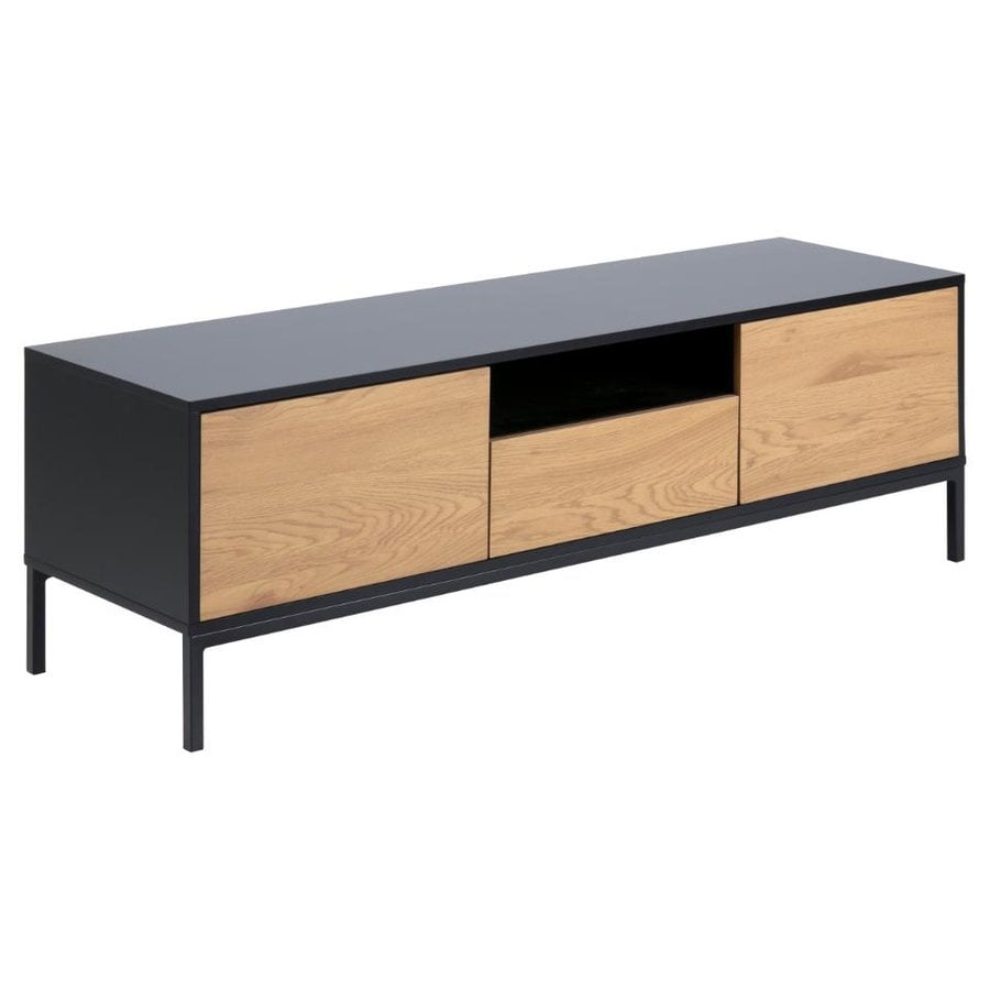 Seaford Tv Bord Sort Mat Vild