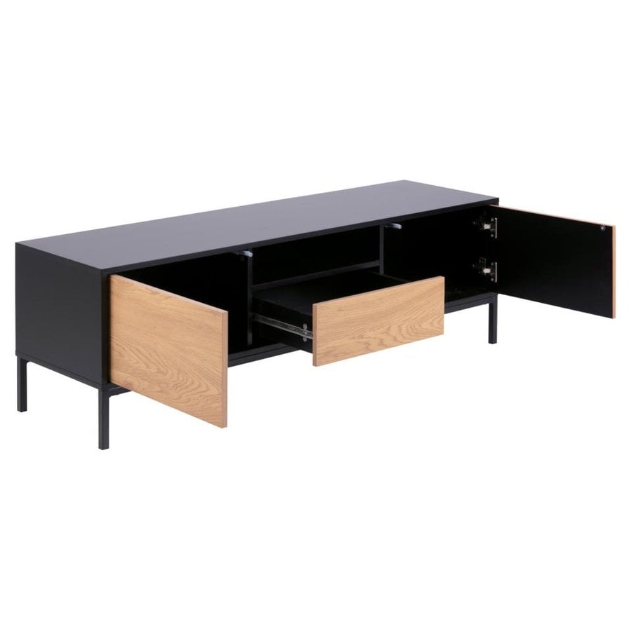 Seaford Tv Bord Sort Mat Vild
