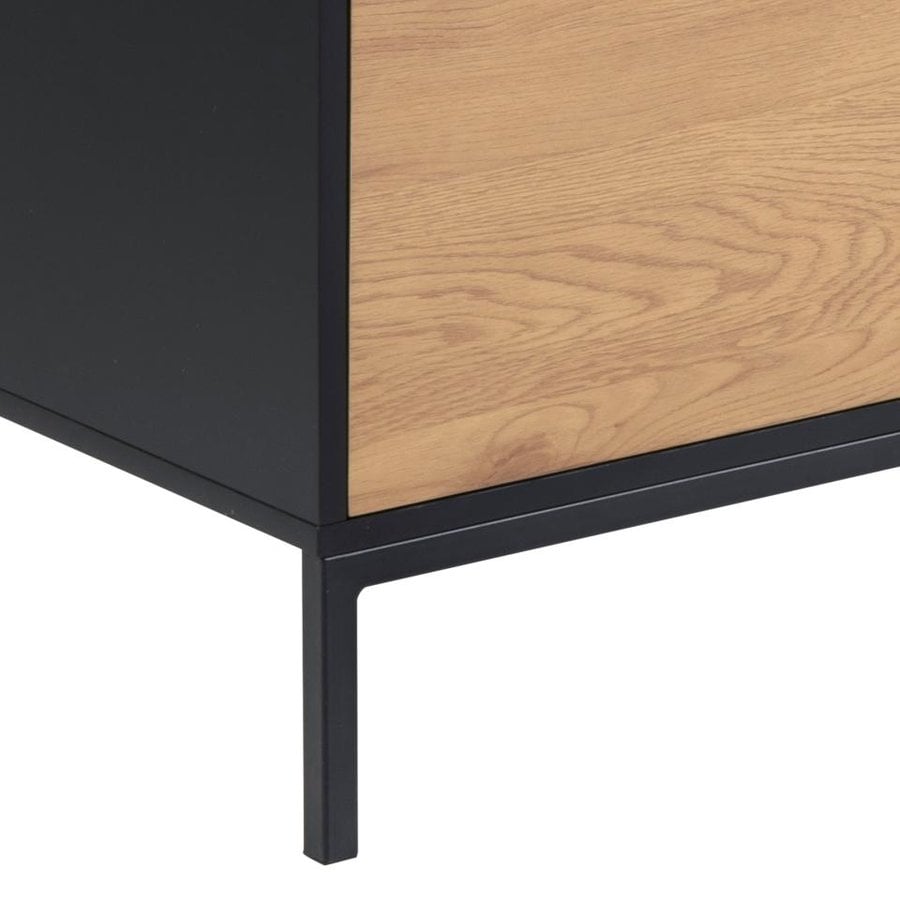 Seaford Tv Bord Sort Mat Vild