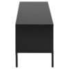 Seaford Tv Bord Sort Mdf Stel