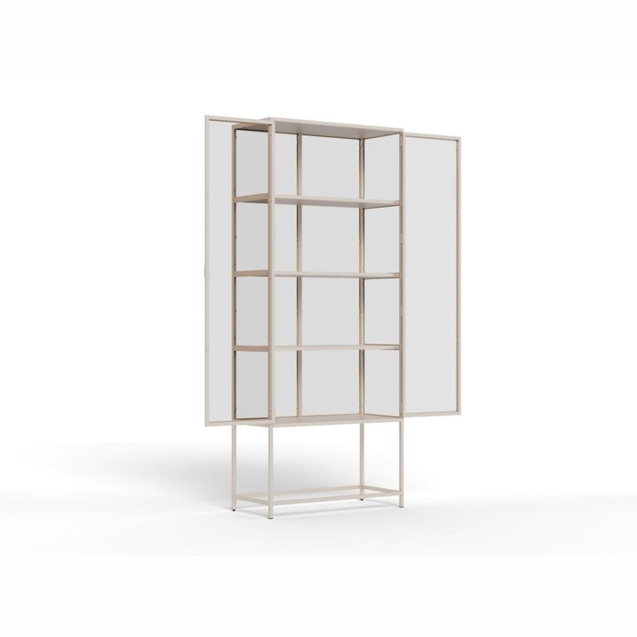 seaford-vitrine-i-gr-stl-med-klar-glasdre-hylder-i-gr-mdf-fra-actona-b-H000024099-11 Seaford Vitrine Grå Stål Klar Glasdøre