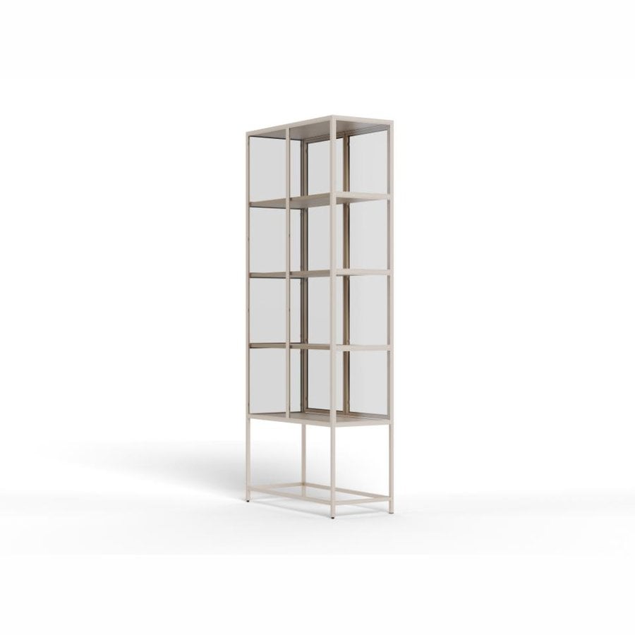 seaford-vitrine-i-gr-stl-med-klar-glasdre-hylder-i-gr-mdf-fra-actona-b-H000024099-6 Seaford Vitrine Grå Stål Klar Glasdøre