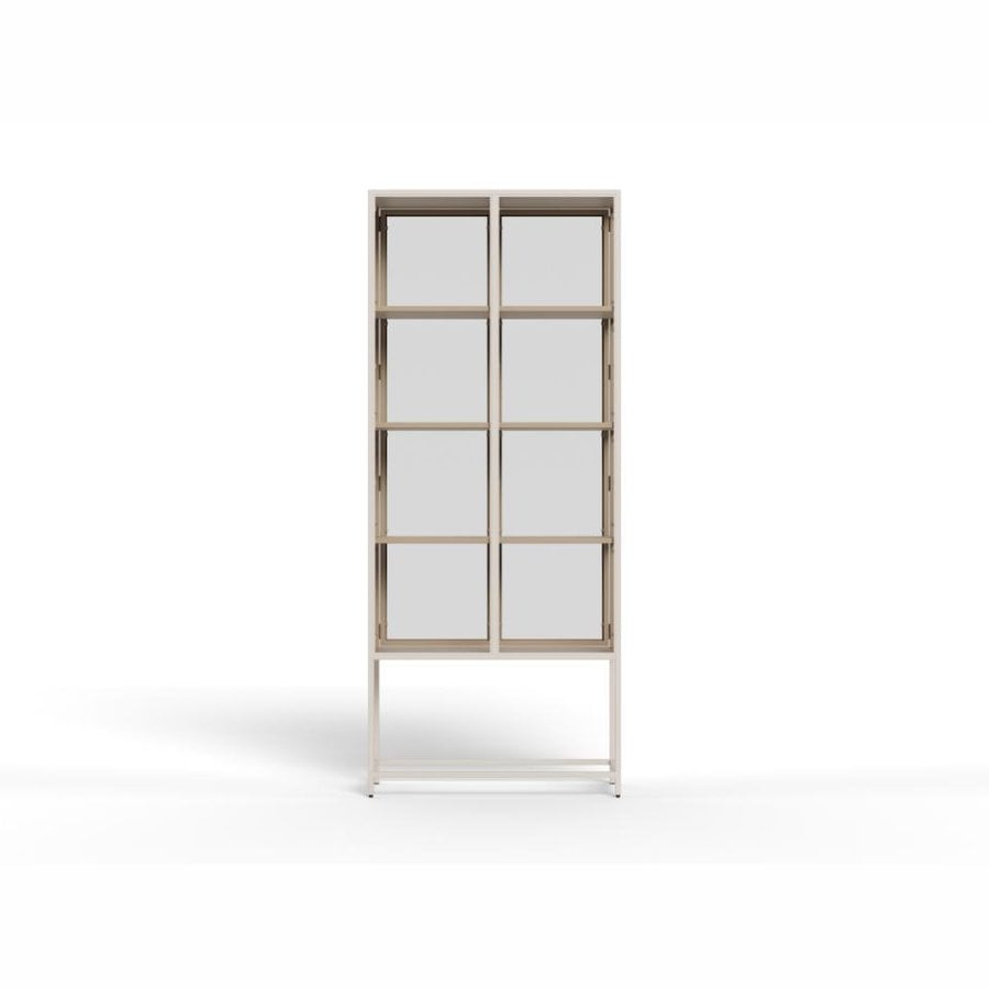 seaford-vitrine-i-gr-stl-med-klar-glasdre-hylder-i-gr-mdf-fra-actona-b-H000024099-7 Seaford Vitrine Grå Stål Klar Glasdøre