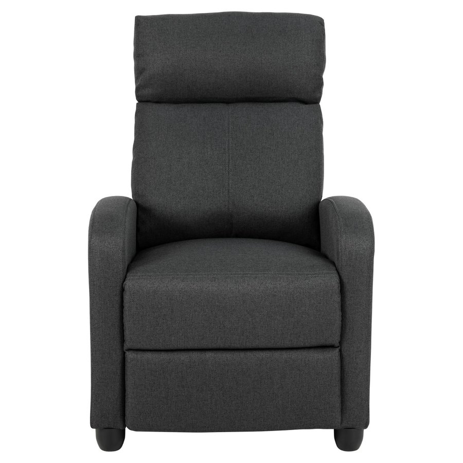 Siom Recliner Antracit Stof Lomme Posefjedre