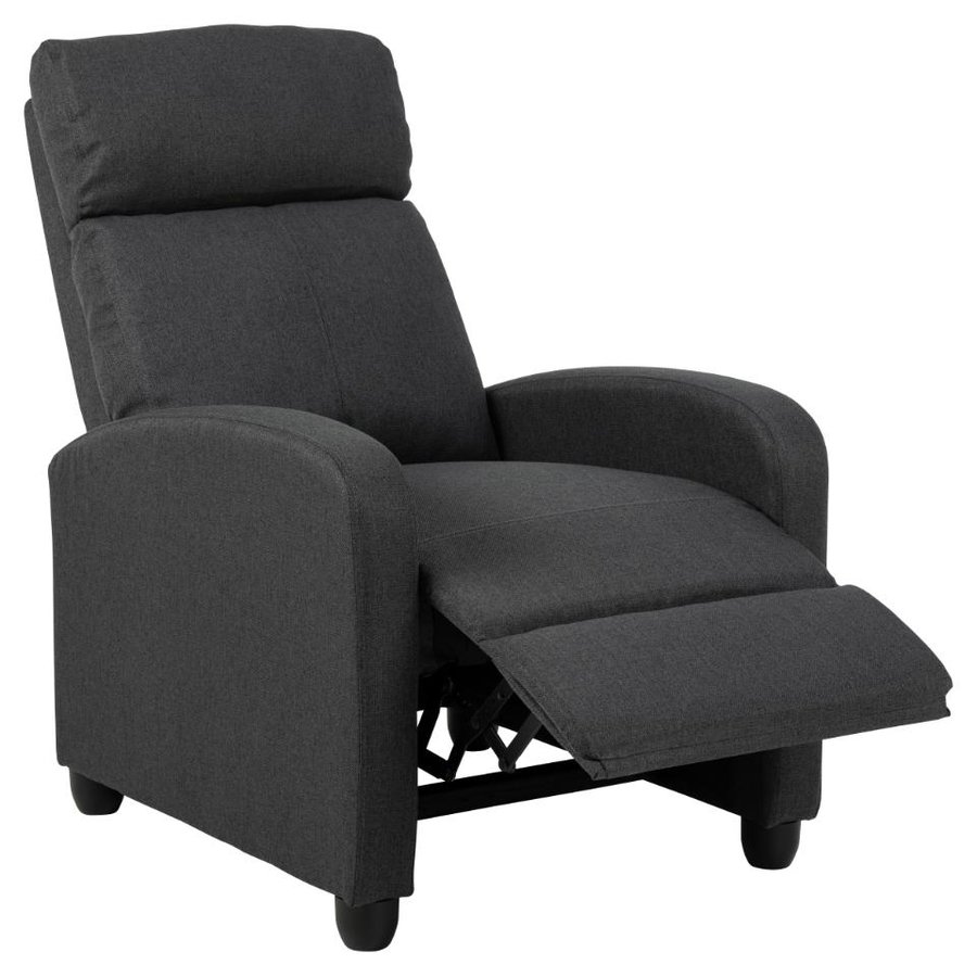 Siom Recliner Antracit Stof Lomme Posefjedre