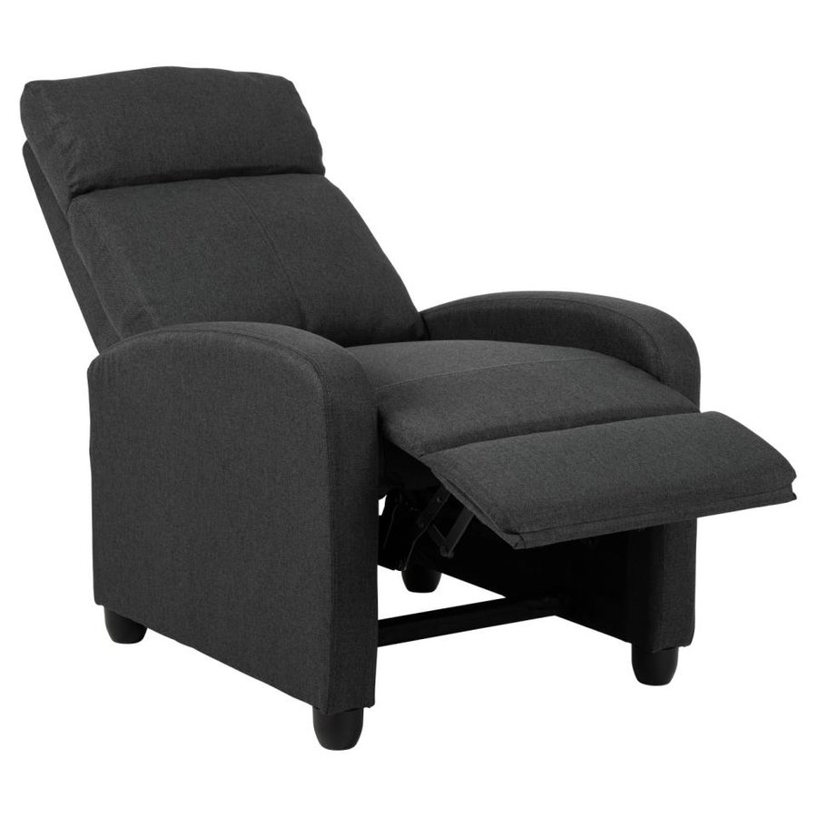 Siom Recliner Antracit Stof Lomme Posefjedre