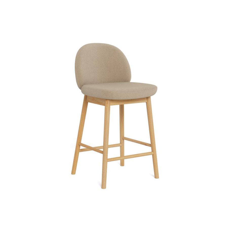 Sophia Counterstol Beige Stof Fodstøtte Stel