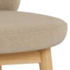 Sophia Counterstol Beige Stof Fodstøtte Stel