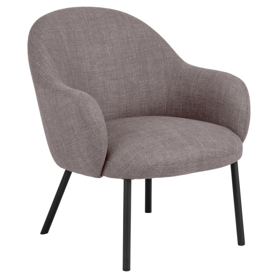 Spencer Lounge Stol Lys Gråbrun Stof