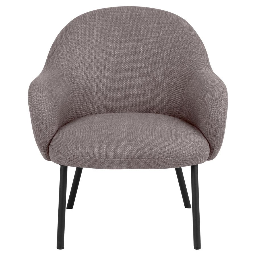 Spencer Lounge Stol Lys Gråbrun Stof