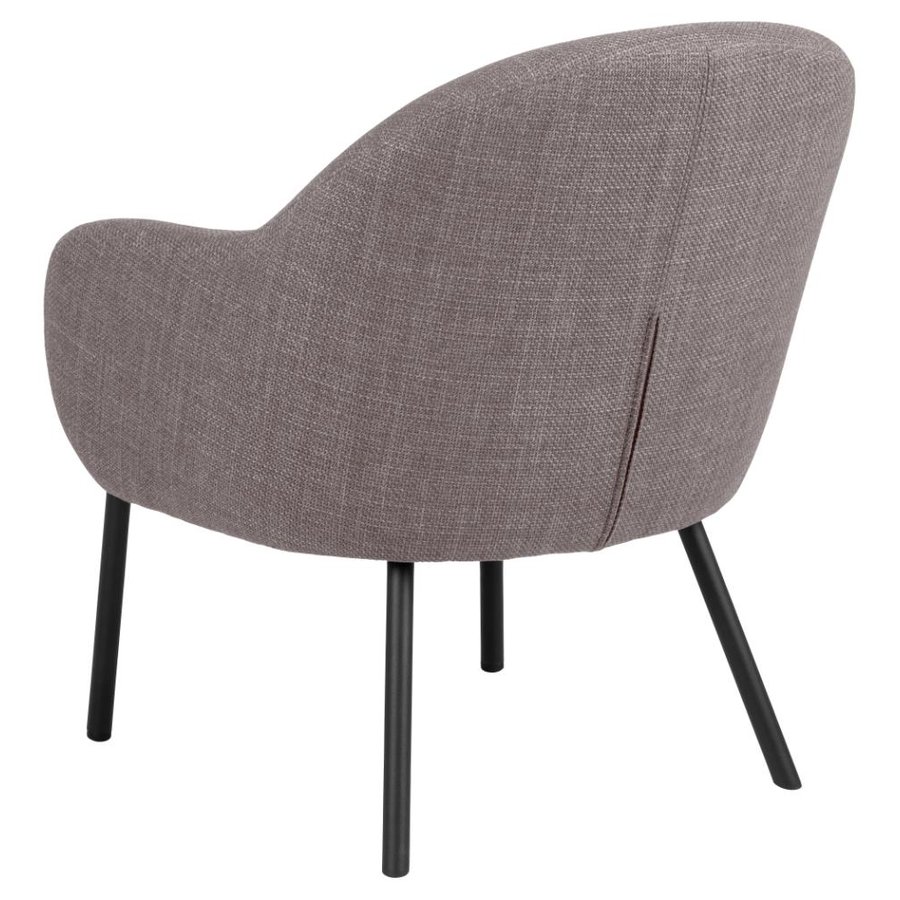 Spencer Lounge Stol Lys Gråbrun Stof