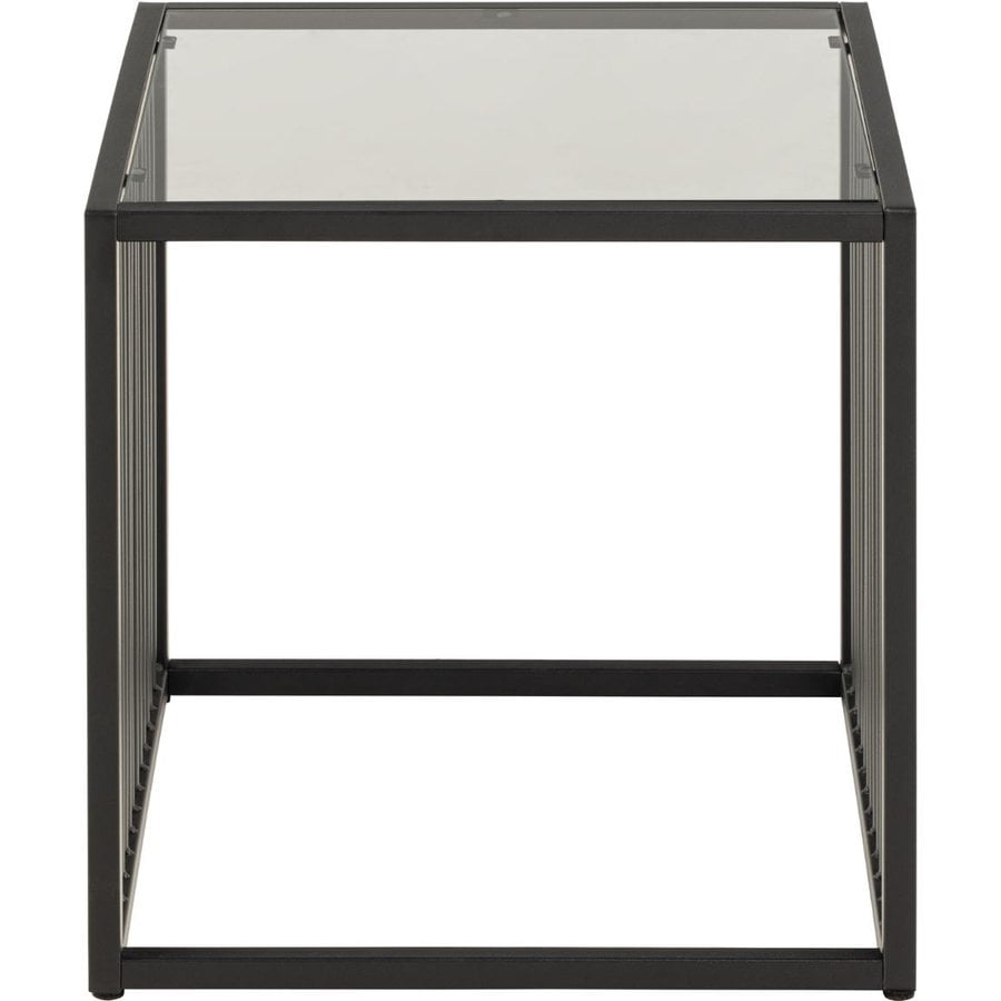 Strington Hjørnebord Røg Hærdet Glas Stel