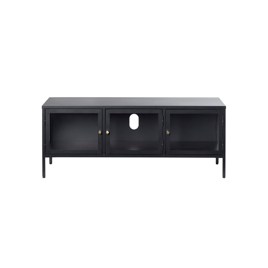 surat-tv-bnk-i-sort-stl-med-glasfront-og-gyldne-hndtag-fra-unique-furn-44300600-8 Surat Tv Bænk Sort Stål Glasfront