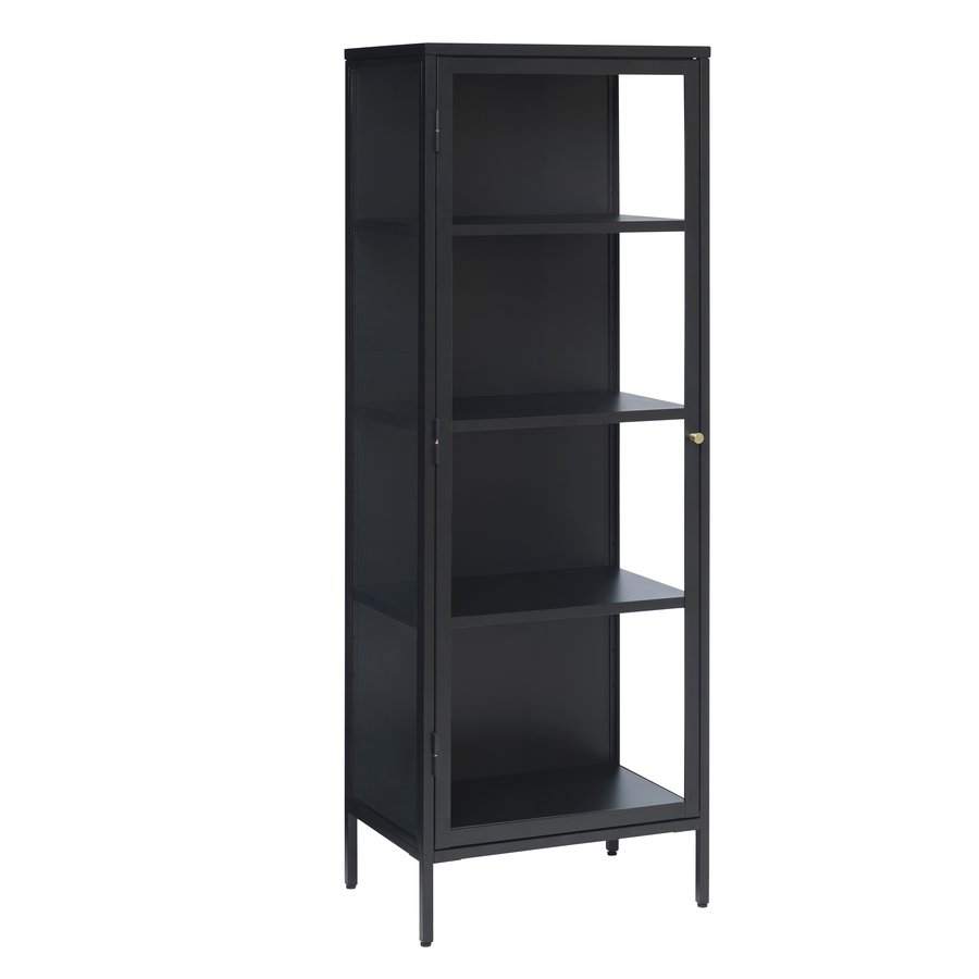 surat-vitrineskab-i-sort-stl-med-gyldent-hndtag-fra-unique-furniture-4-44290600-6 Surat Vitrineskab Sort Stål Gyldent Håndtag