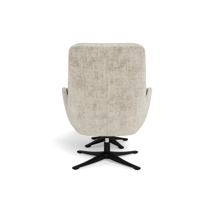 Suton Recliner Fodskammel Beige Stof Drejefunktion