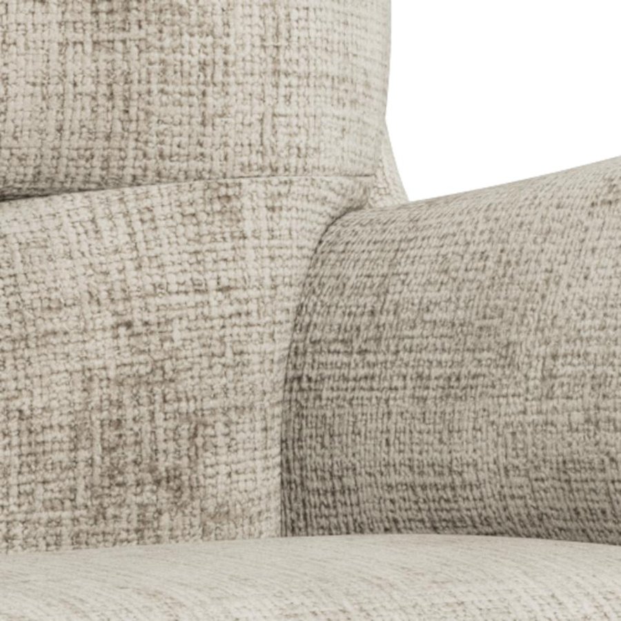 Suton Recliner Fodskammel Beige Stof Drejefunktion