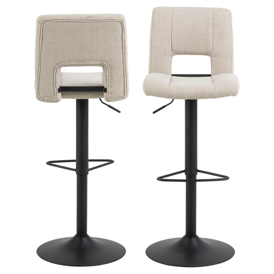 sylvia-barstol-i-beige-stof-med-drejefunktion-fodsttte-gaspatron-og-hn-0000105393-3 Sylvia Barstol Beige Stof Drejefunktion Fodstøtte
