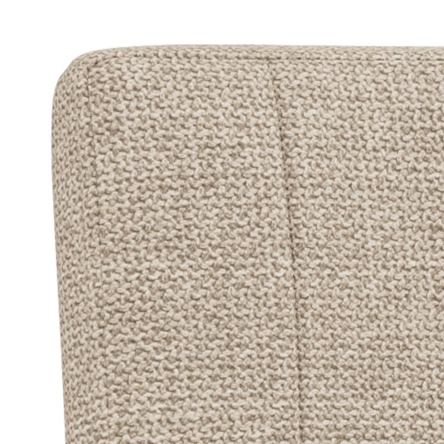 Sylvia Barstol Beige Stof Stel Grå