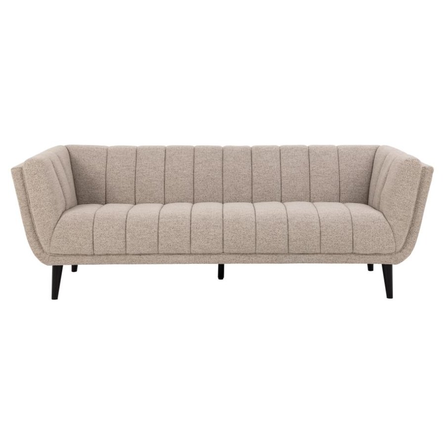Tampa Personers Sofa Beige Stof Lodret
