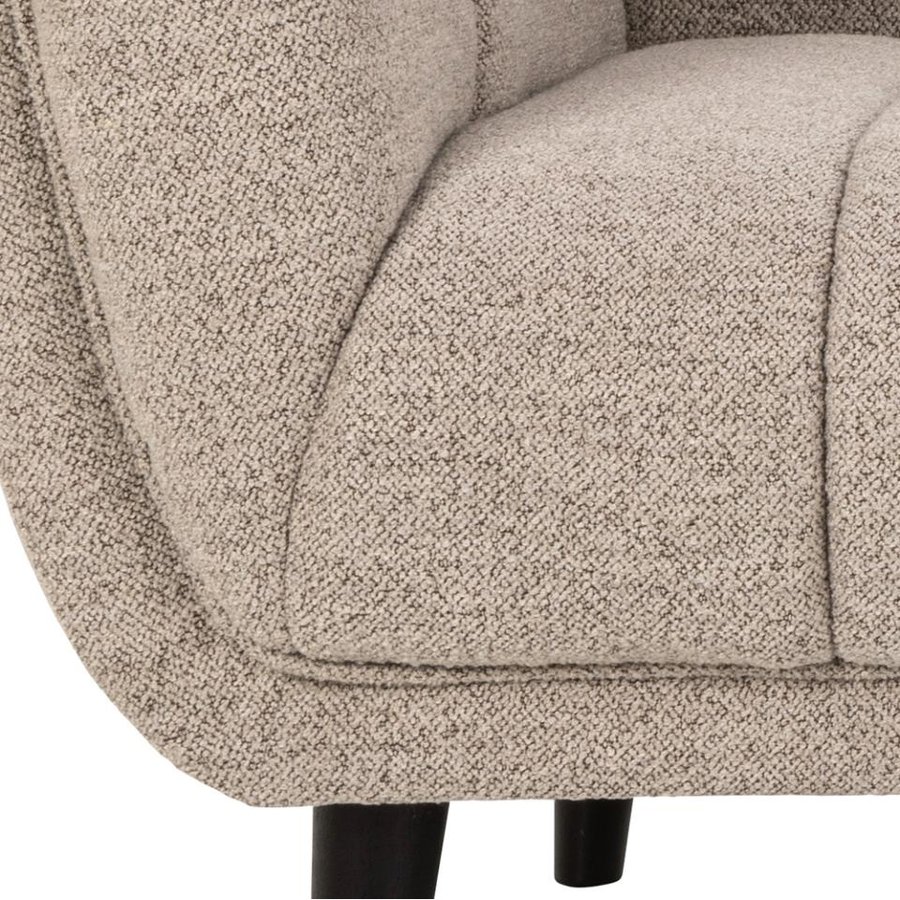 Tampa Personers Sofa Beige Stof Lodret