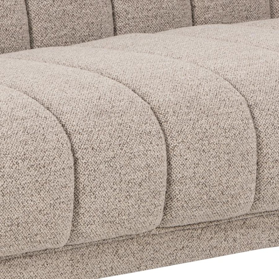 Tampa Personers Sofa Beige Stof Lodret