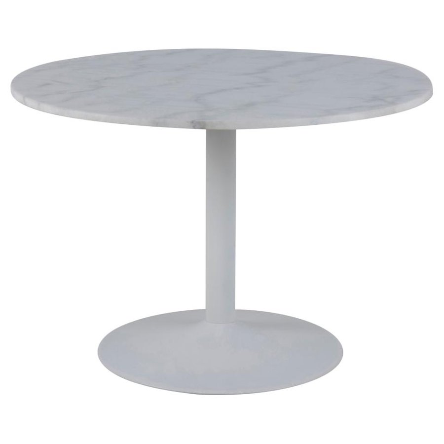 Tarifa Spisebord Hvid Marmor Stel Hvid
