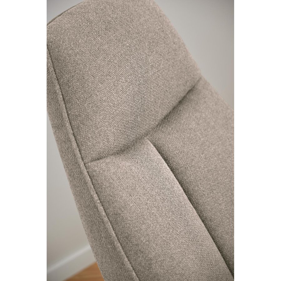Texas Hvilestol Beige Stof Stel Sort