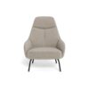Texas Hvilestol Beige Stof Stel Sort