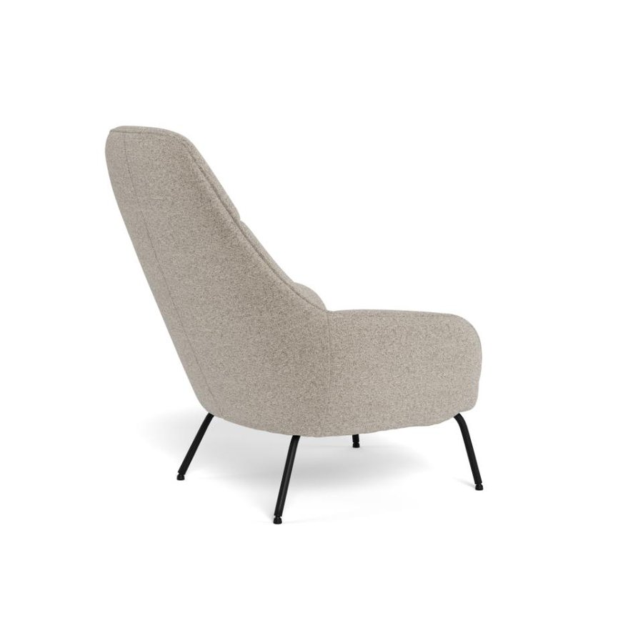 Texas Hvilestol Beige Stof Stel Sort