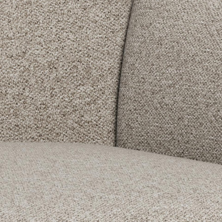 Texas Hvilestol Beige Stof Stel Sort