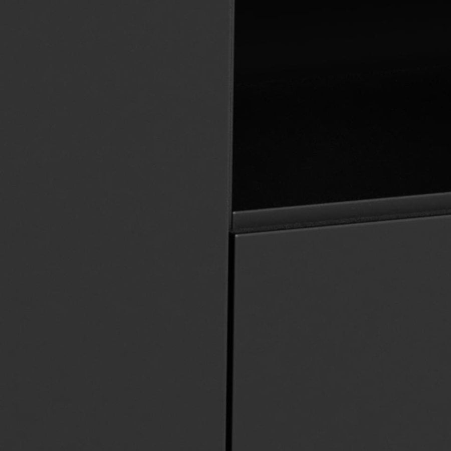 Tribeca Skænk Sort Mdf Top Sort