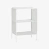 TUO Sidebord i Hvidlakeret Metal fra Nordal | 40x30x60 cm hos uniquebeds, home & living - Billede 2