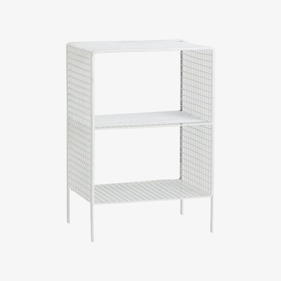 TUO Sidebord i Hvidlakeret Metal fra Nordal | 40x30x60 cm hos uniquebeds, home & living - Billede 2