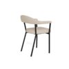 vivi-spisebordsstol-i-sand-stof-med-armln-og-stel-i-sort-stl-fra-acton-0000112426-7 Vivi Spisebordsstol Sand Stof Armlæn Stel