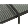 Wuhan Sidebord Sort Metal Rillet Glas