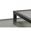 Wuhan Sidebord Sort Metal Rillet Glas