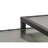 Wuhan Sidebord Sort Metal Rillet Glas