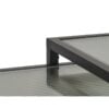 Wuhan Sofabord Sæt Sort Metal Glas