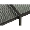 Wuhan Sofabord Sæt Sort Metal Glas