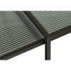 Wuhan Sofabord Sæt Sort Metal Glas