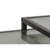 Wuhan Sofabord Sæt Sort Metal Glas