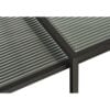 Wuhan Sofabord Sæt Sort Metal Glas