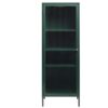wuhan-vitrineskab-i-fyrregrn-stl-og-glas-med-guldfarvet-hndtag-fra-uni-44600200-7 Wuhan Vitrineskab Fyrregrøn Stål Glas Guldfarvet