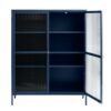 wuhan-vitrineskab-i-stl-bl-stl-med-hndtag-i-guld-fra-unique-furniture-44590400-10 Wuhan Vitrineskab Stål Blå Stål Håndtag