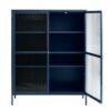 wuhan-vitrineskab-i-stl-bl-stl-med-hndtag-i-guld-fra-unique-furniture-44590400-7 Wuhan Vitrineskab Stål Blå Stål Håndtag