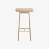 zala-barstol-med-sde-i-sortbeige-imiteret-lammeskind-med-metalsted-fra-1 ZALA Barstol med Sæde i Sort/Beige Imiteret Lammeskind med Metalsted fra Nordal | 40x24x72 cm hos uniquebeds, home & living - Billede 1