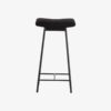 zala-barstol-med-sde-i-sortbeige-imiteret-lammeskind-med-metalsted-fra-5 ZALA Barstol med Sæde i Sort/Beige Imiteret Lammeskind med Metalsted fra Nordal | 40x24x72 cm hos uniquebeds, home & living - Billede 5