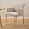 Zoe Spisebordsstol Armlæn Beige Actona